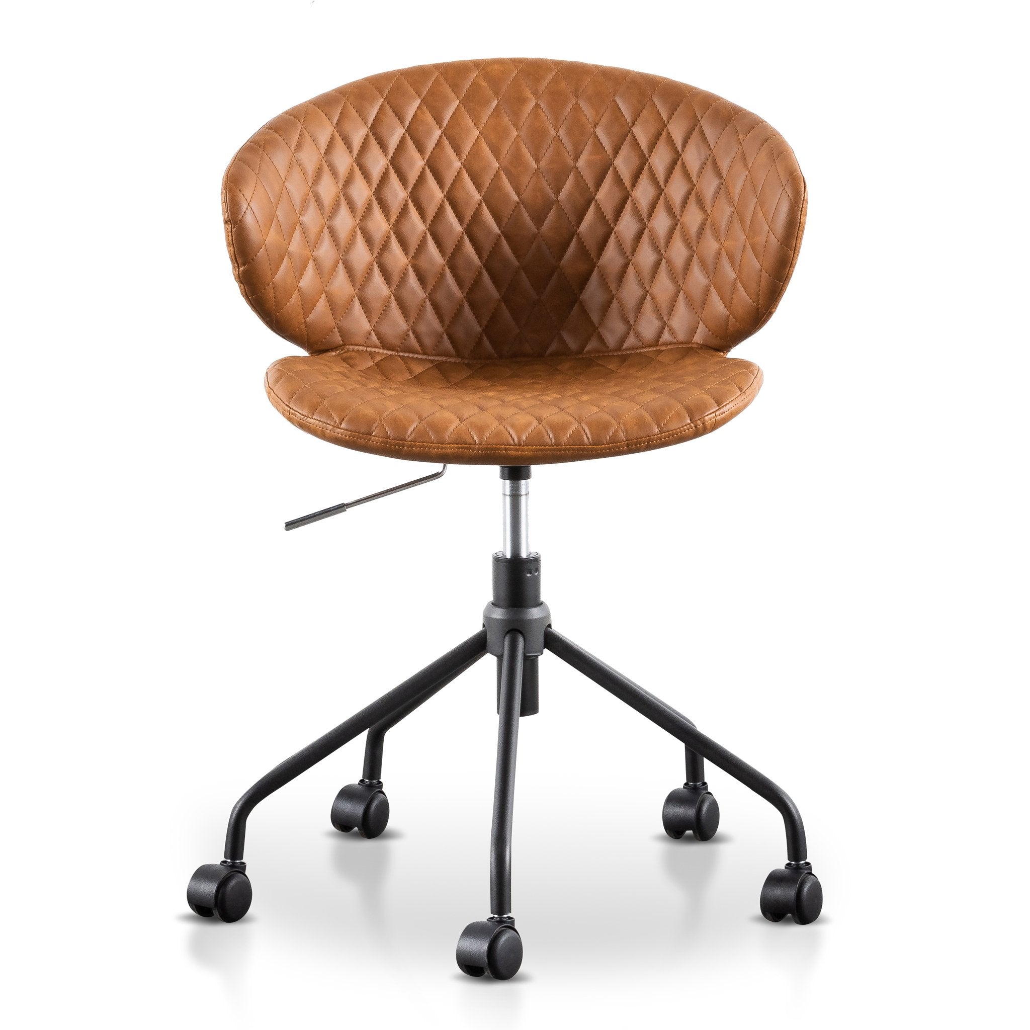 Halsten Office Chair - Tan with Black Base