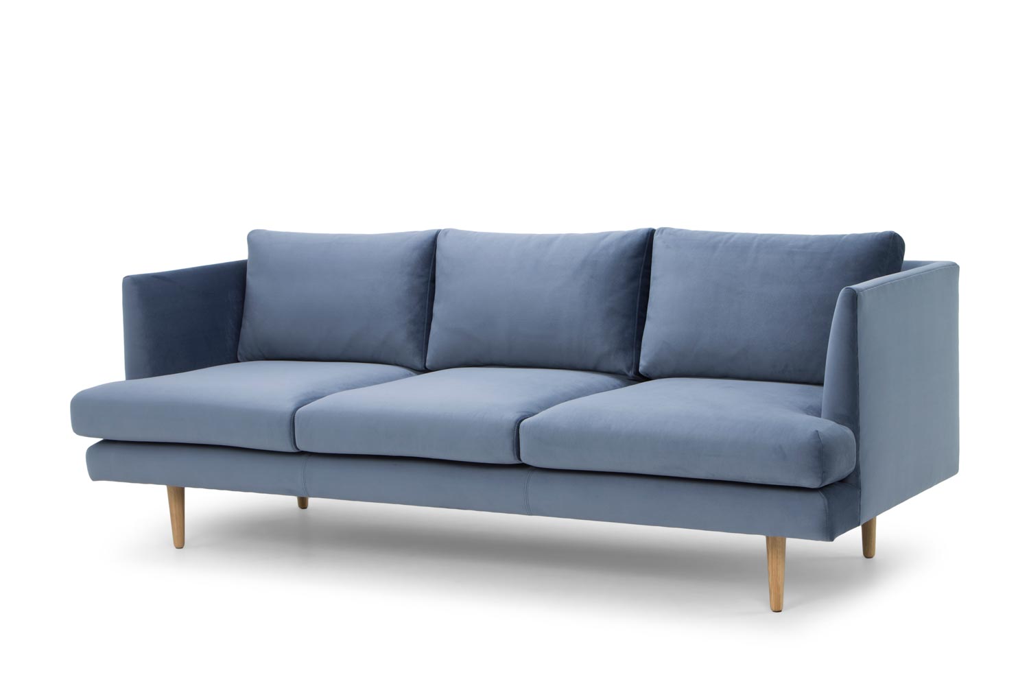 Sigrid 3 Seater Fabric Sofa - Dust Blue